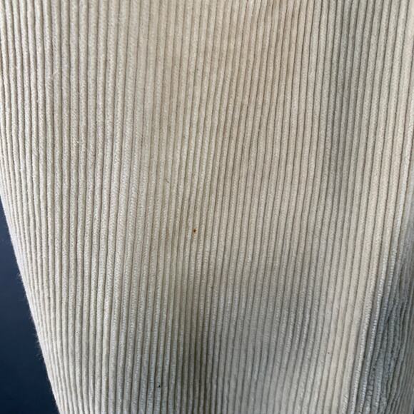 HAIDER ACKERMANN Size M Khaki Corduroy Cotton Blend Cropped Casual Pants - Picture 4 of 9